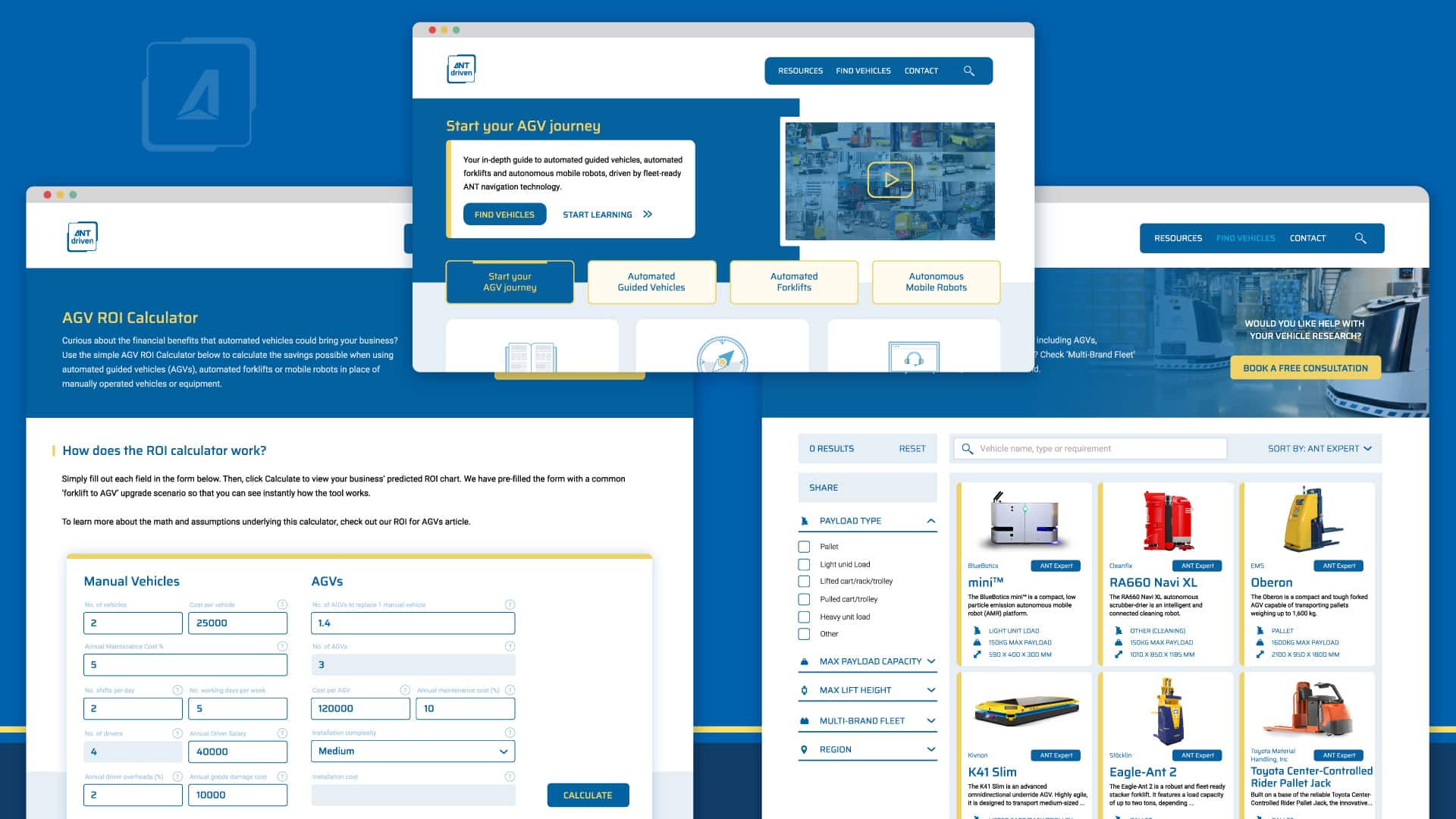 ANTdriven.com website by BlueBotics.com