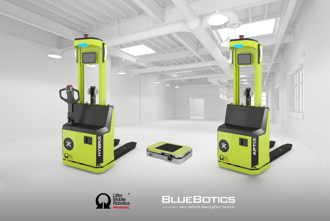X-ACT mobile robots by Pramac are powered by BlueBotics ANT navigation technology