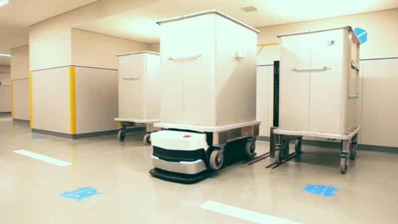 agv robots hospitals