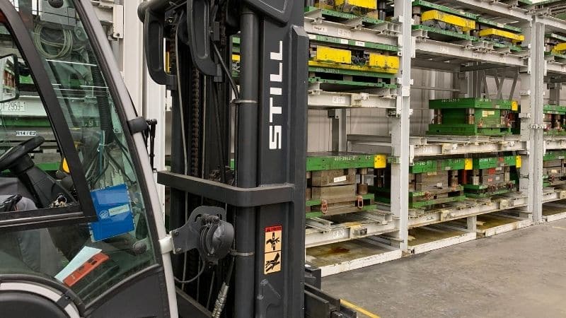 Using a forklift GPS or pallet tracking system
