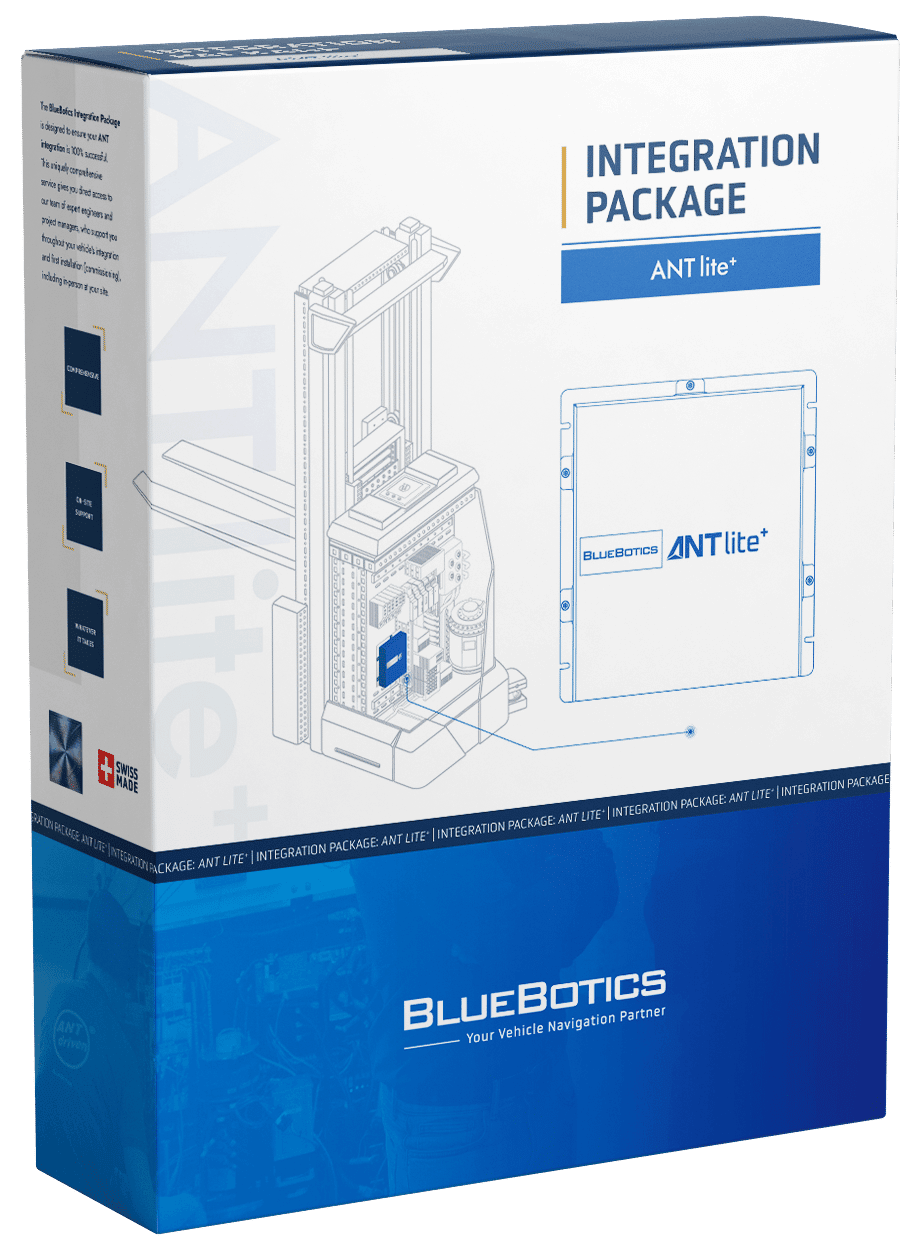 BlueBotics ANT lite + box Integration packet
