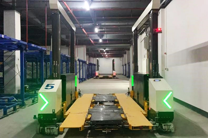 Fine-Automation-Double-Layer-Parking-Robot-AGV